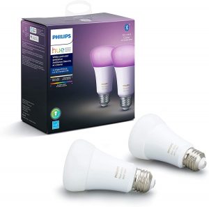Philips Hue White and Color Ambiance 2-Pack A19 LED