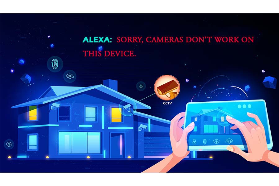 alexa sorry cameras don't work on this device