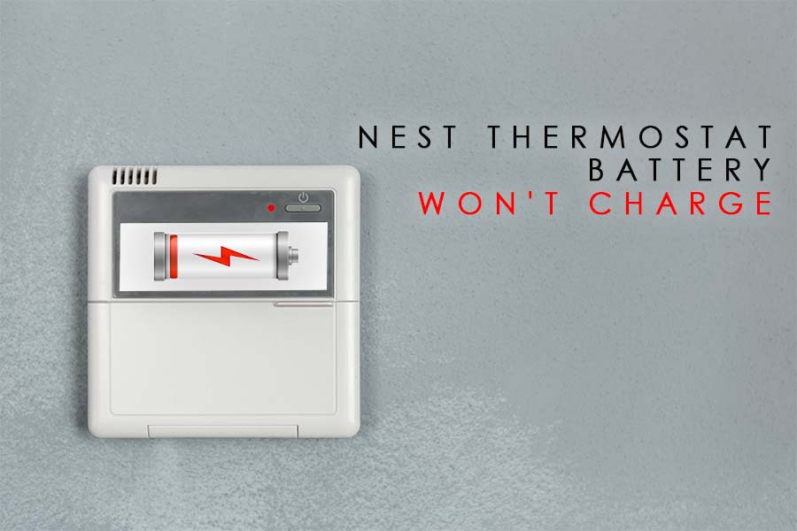 nest thermostat battery won't charge